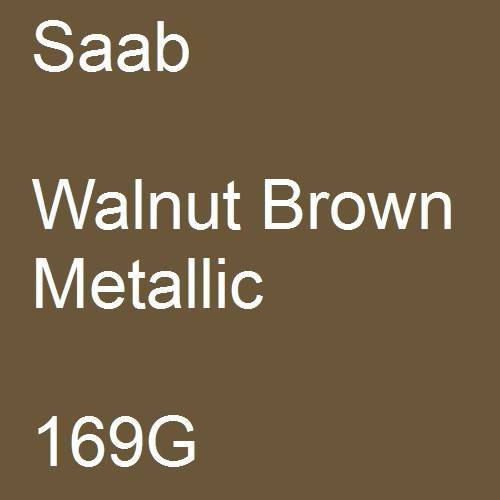 Saab, Walnut Brown Metallic, 169G.